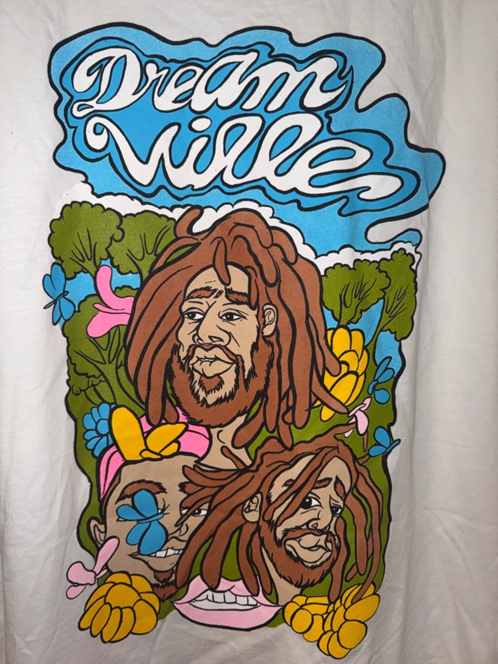 ☮️🎤☮️ J. Cole Dreamville Festival Graphic White Tee - Size XL - Picture 5 of 5